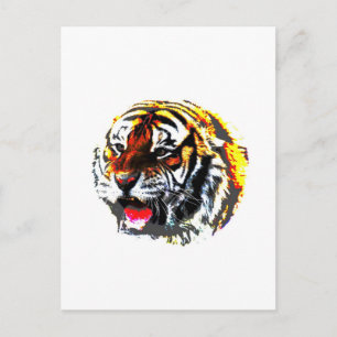 Cartão Postal Tigre de Corda