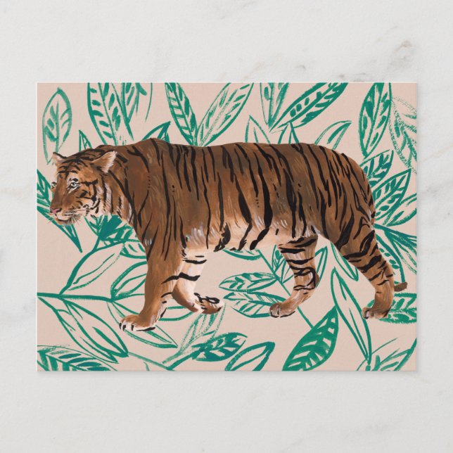 Cartão Postal Tigre de Siberie (Frente)