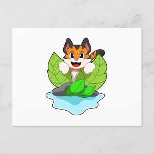 Cartão Postal Tigre na Caça