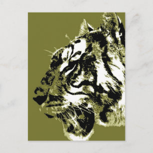 Cartão Postal Tigre Siberiano