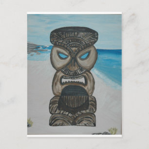 Cartão Postal tiki na praia de maui 004 - Cópia