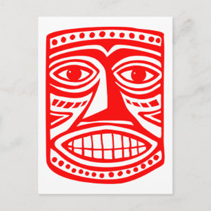 Cartão Postal Tiki Toby - Vermelho