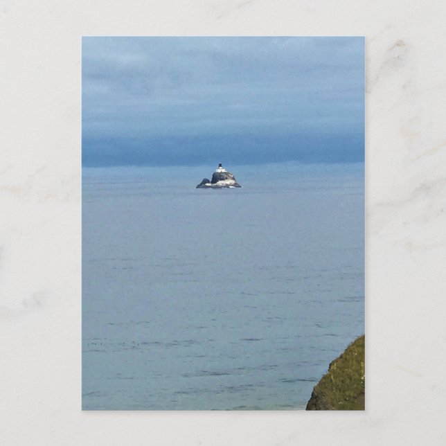 Cartão Postal Tillamook Rock Light, Costa do Oregon (Frente)