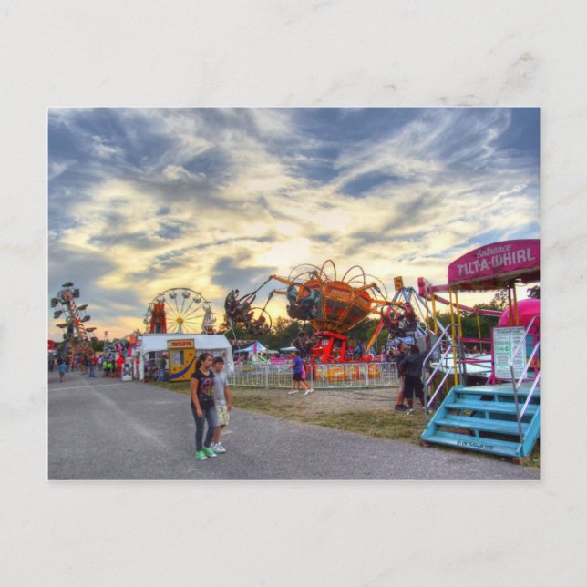 Cartão Postal Tilt-A-Whirl Romance (Frente)