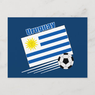 Cartão Postal Time de Futebol do Uruguai