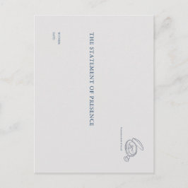 Cartão Postal Timepiece- Minimalist Union Witness Postcard