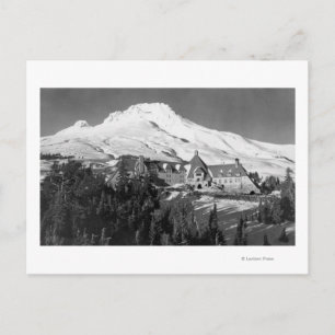 Cartão Postal Timerline Lodge e Mt. Hood Fotografia