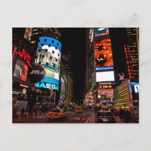 Cartão postal Times Square à noite, Manhattan No