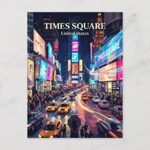 Cartão Postal Times Square Estado de Nova York