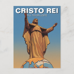 Cartão Postal Timor-Leste Cristo Rei de Díli
