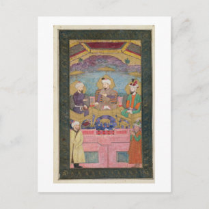 Cartão Postal Timur (1336-1405), Babur (1483-1530, r.1526-30) e
