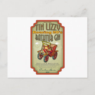 Cartão Postal Tin Lizzy Bathtub Gin