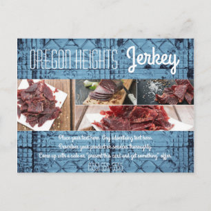 Cartão Postal Tin-Panel Rustic Card de publicidade para empresas