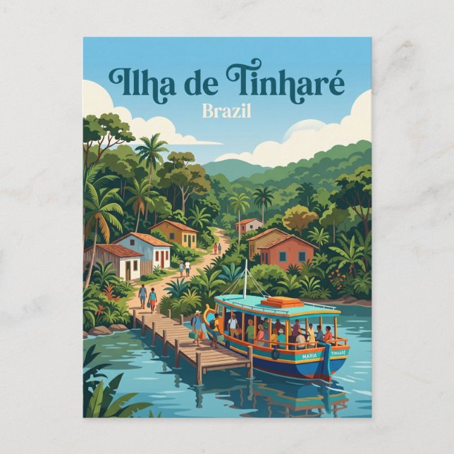 Cartão Postal Tinharé Brasil (Frente)