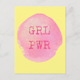 CARTÃO POSTAL TINTA GRL PWR E AMARELO