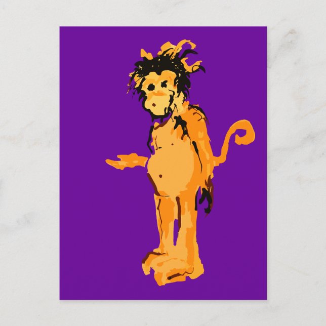 Cartão Postal tinta macaca (Frente)