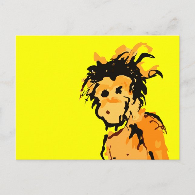 Cartão Postal tinta macaca (Frente)
