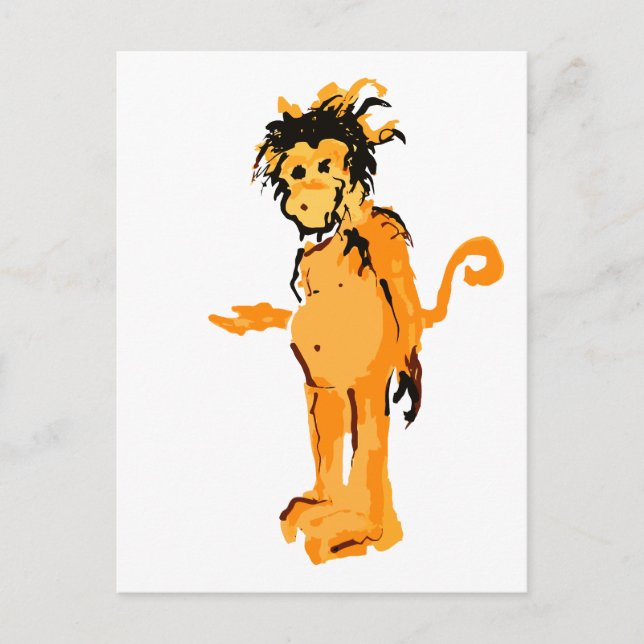 Cartão Postal tinta macaca (Frente)
