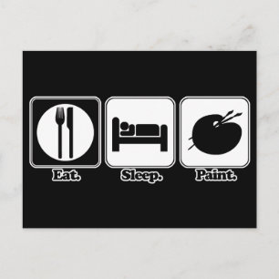 Cartão Postal tinta para dormir