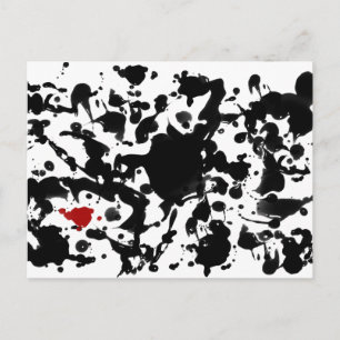 Cartão Postal TINTA PRETA faça seu próprio histórico