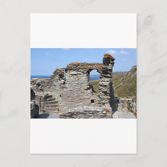 Cartão Postal Tintagel Castle, Inglaterra, Reino Unido (Frente)