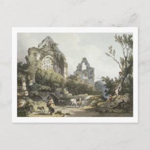 Cartão Postal Tintern Abbey, do Romântico e Picturesco