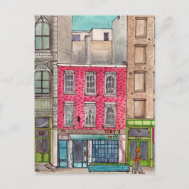 Cartão Postal Tiny é 135 e o Bar lá em cima Tribeca Manhattan NY