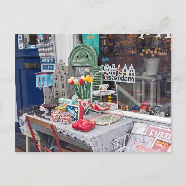 Cartão Postal típico amsterdã (Frente)