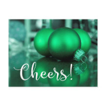 Tipografia Cheers Decorações em Tom Verde Foto