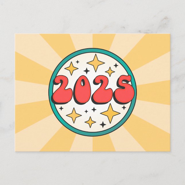 Cartão Postal Tipografia da raia retrô 2025 (Frente)