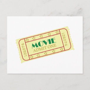 Cartão Postal Tíquetes de filmes