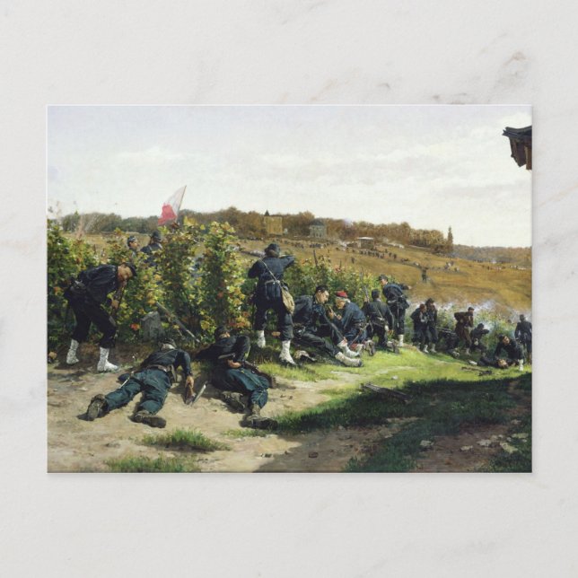 Cartão Postal Tirailleurs de la Seine (Frente)
