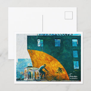 Cartão Postal Tirana Albânia Linda Paisagem Petrolífera