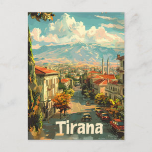 Cartão Postal Tirana Vintage