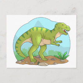 Cartão Postal tiranossauro