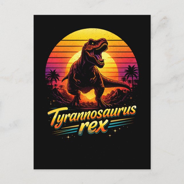 Cartão Postal Tiranossauro Rex (Frente)