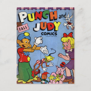 Cartão Postal Tiras de banda desenhada -
