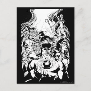 Cartão Postal Tiro de Grupo do Corpo de Lanternas