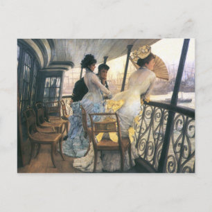 Cartão Postal Tissot: A Galeria do H.M.S. Calcutá