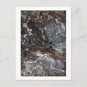 Cartão Postal Titania Lying Asleep