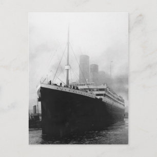 Cartão Postal Titanic no cais de Southampton