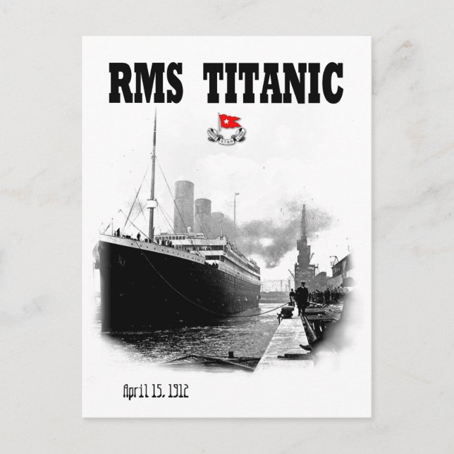 Cartão Postal Titanic RMS (Frente)