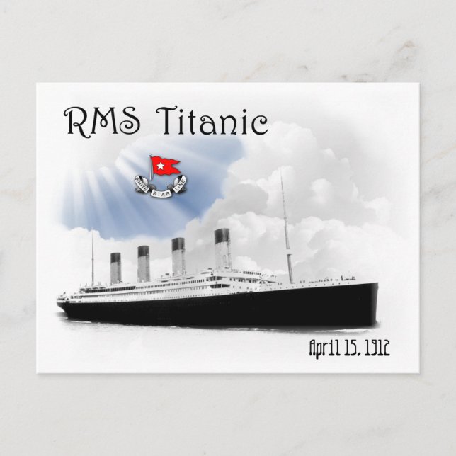 Cartão Postal Titanic RMS (Frente)