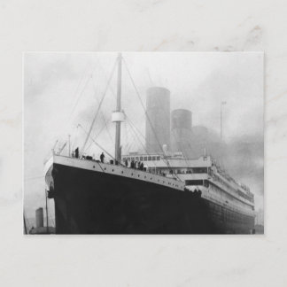 Cartão Postal Titânico na doca em Southampton