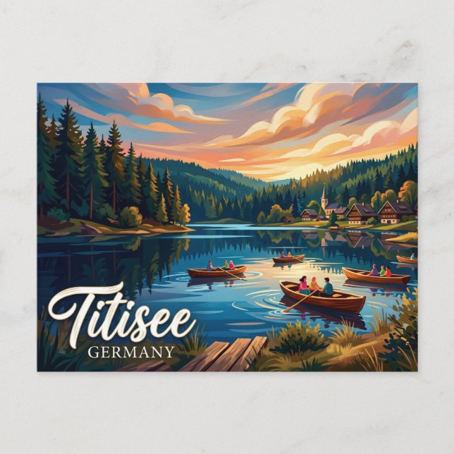 Cartão Postal Titisee Alemanha (Frente)