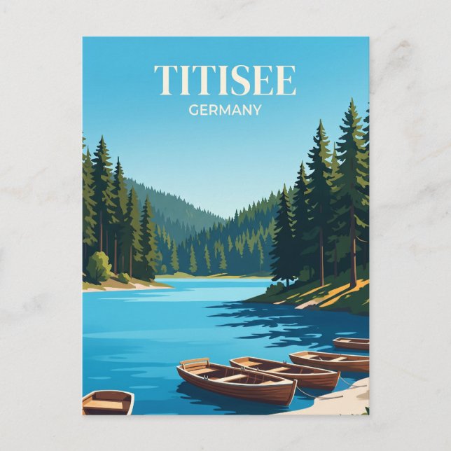 Cartão Postal Titisee Alemanha (Frente)