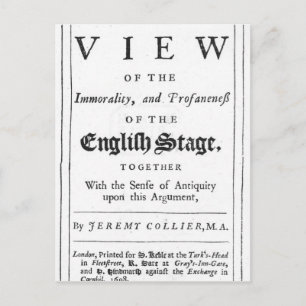 Cartão Postal Titlepage delimitada por uma série cronológica