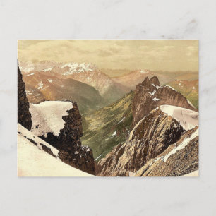 Cartão Postal Titlis, vista dos Alpes, Bernese Oberland, Switze