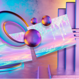 Cartão Postal Titular do Certificado de Presente Sereia Rosa Uni