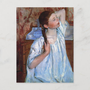 Cartão Postal Título: Garota Arranjando A Data Do Cabelo: 1886 